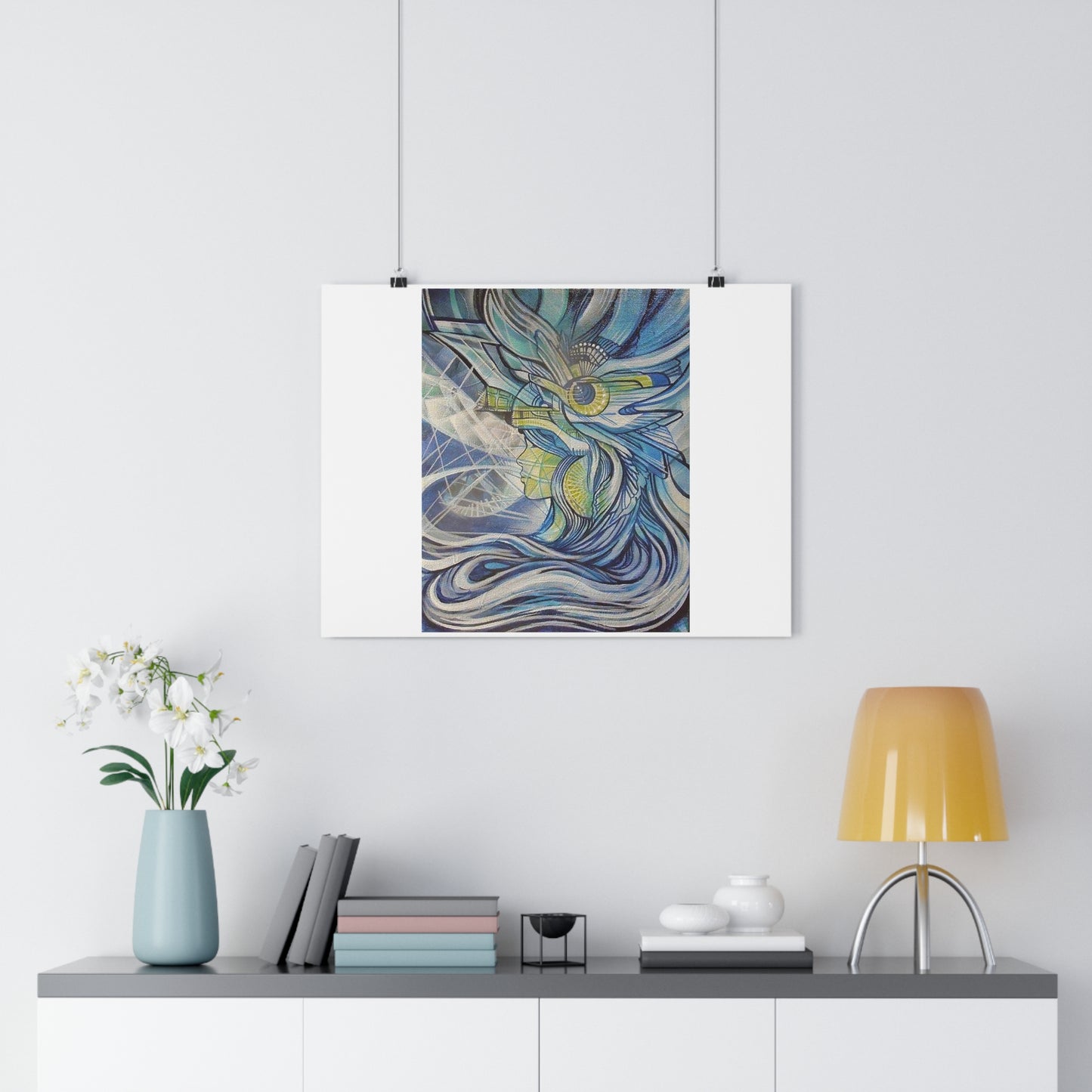 "Aquamarine”- Giclée Art Print by artist David Hilborn