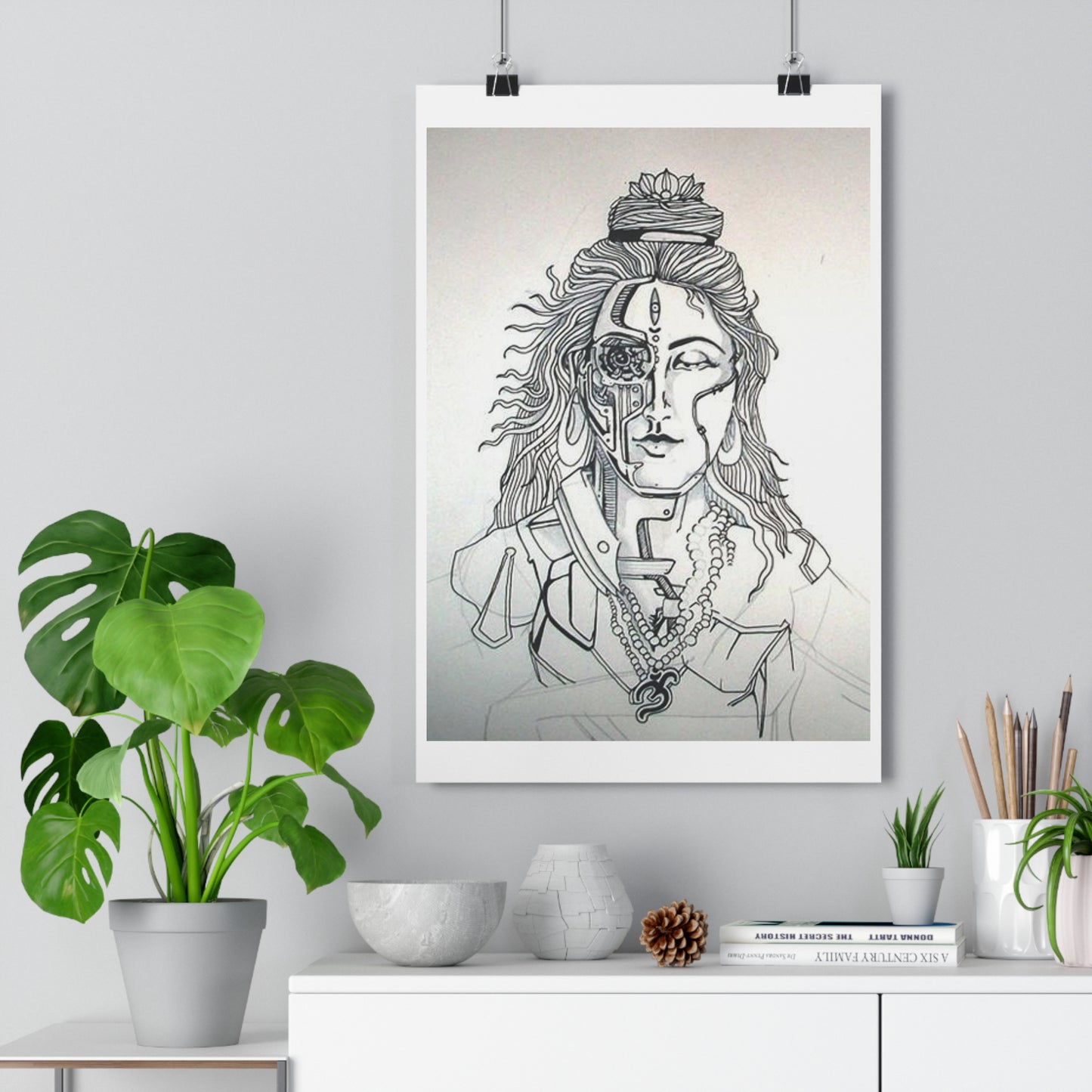 "Bionic Shiva" - Giclée Art Print by artist David Hilborn