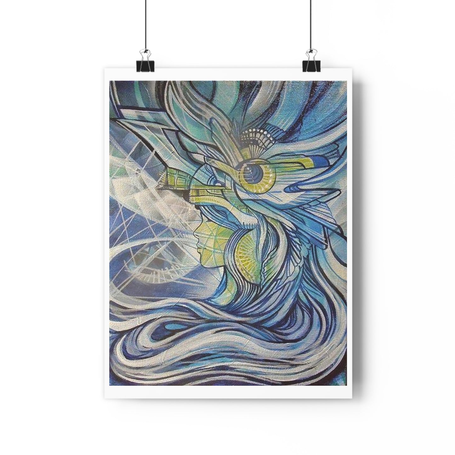 "Aquamarine”- Giclée Art Print by artist David Hilborn