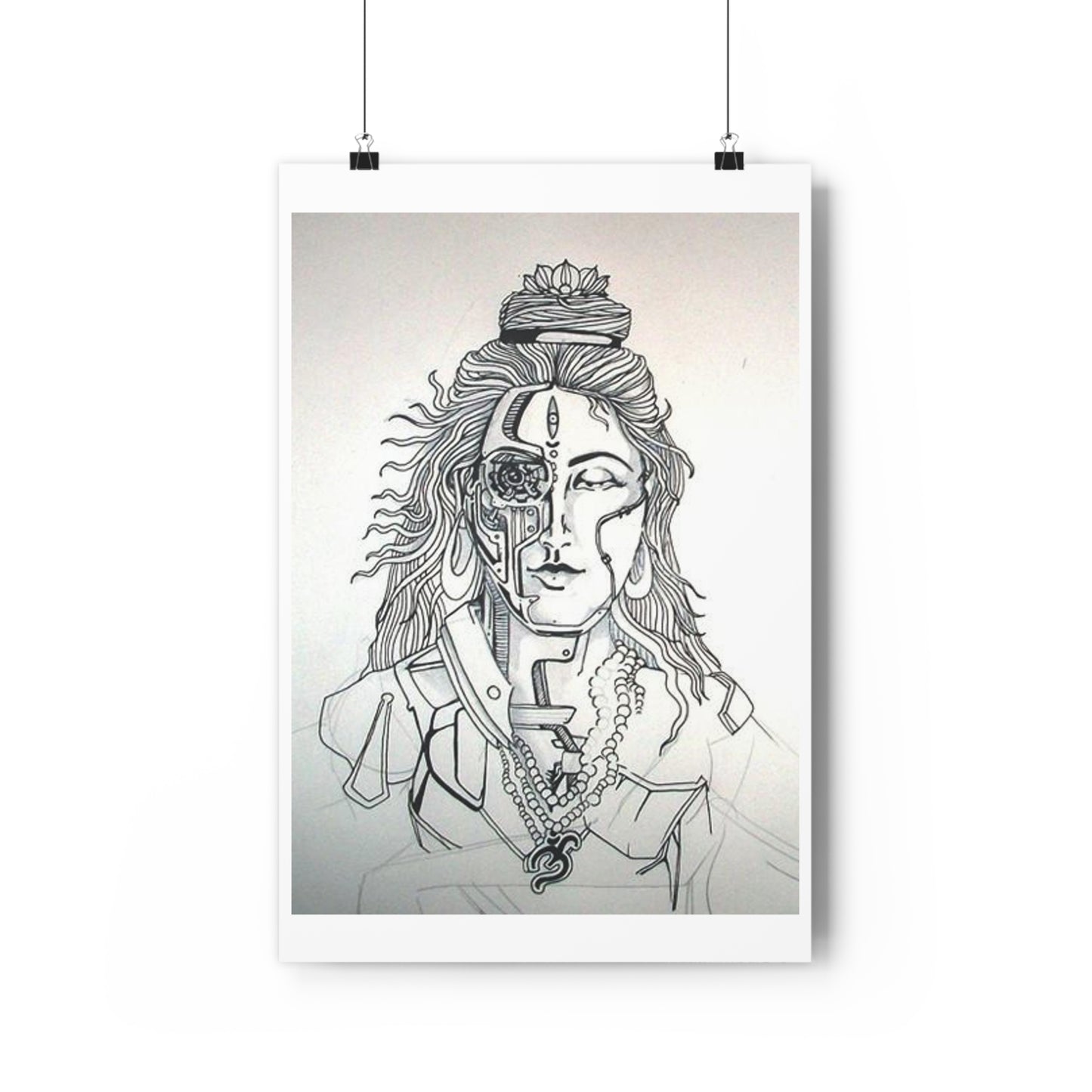 "Bionic Shiva" - Giclée Art Print by artist David Hilborn