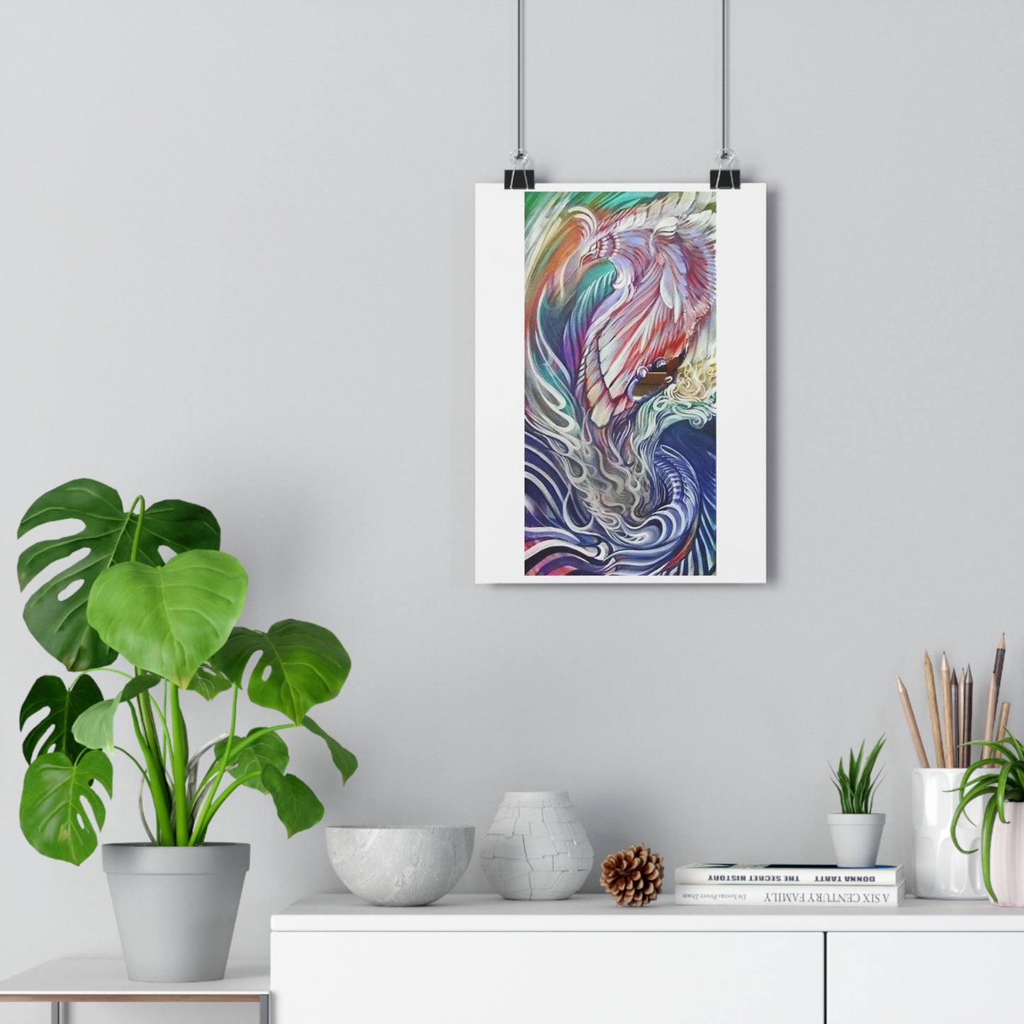 "Rising Phoenix”- Giclée Art Print by artist David Hilborn