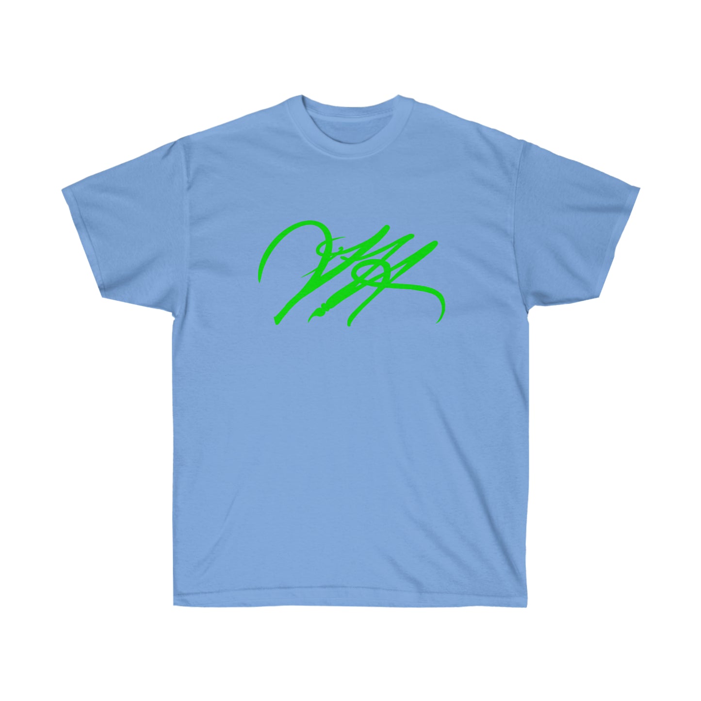 “Script Logo - Lime” - Unisex Ultra Cotton Tee by Artist David Hilborn