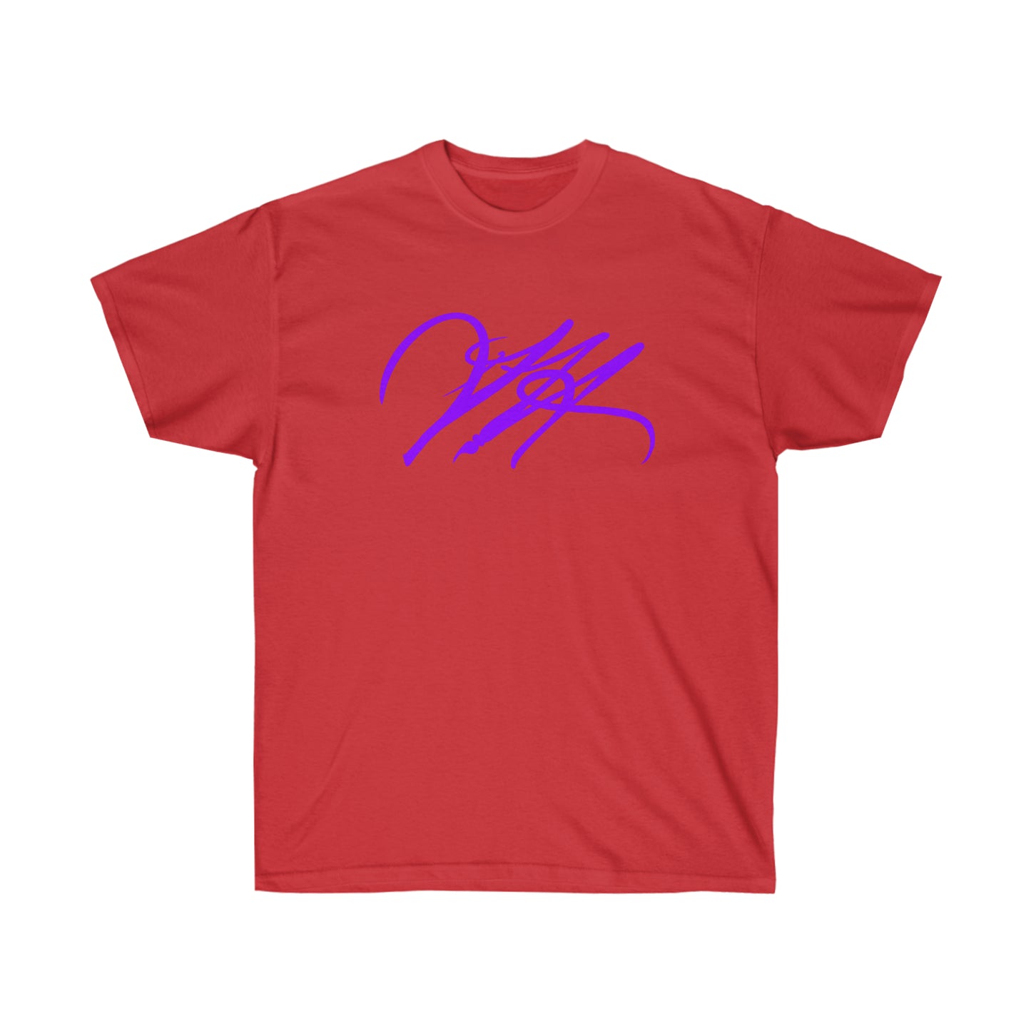 “Script Logo - Purple” - Unisex Ultra Cotton Tee by Artist David Hilborn