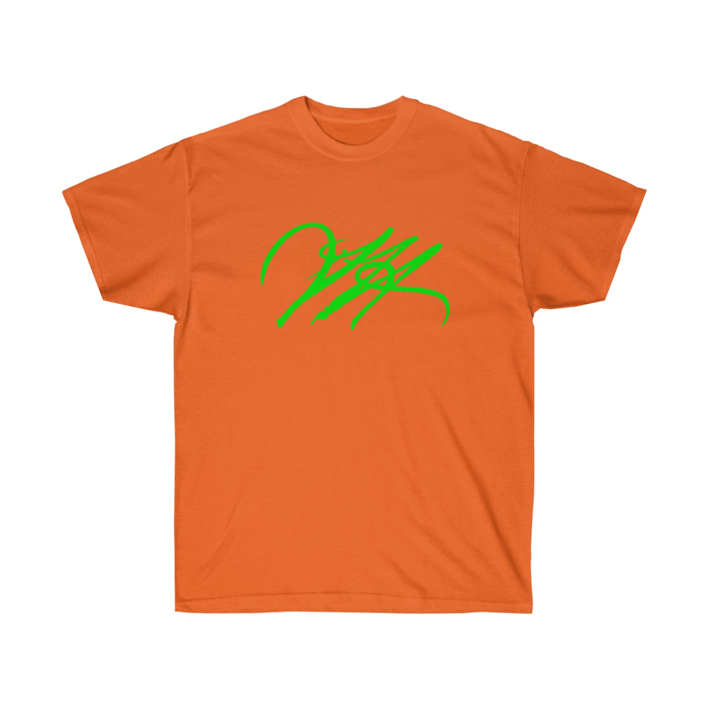 “Script Logo - Lime” - Unisex Ultra Cotton Tee by Artist David Hilborn