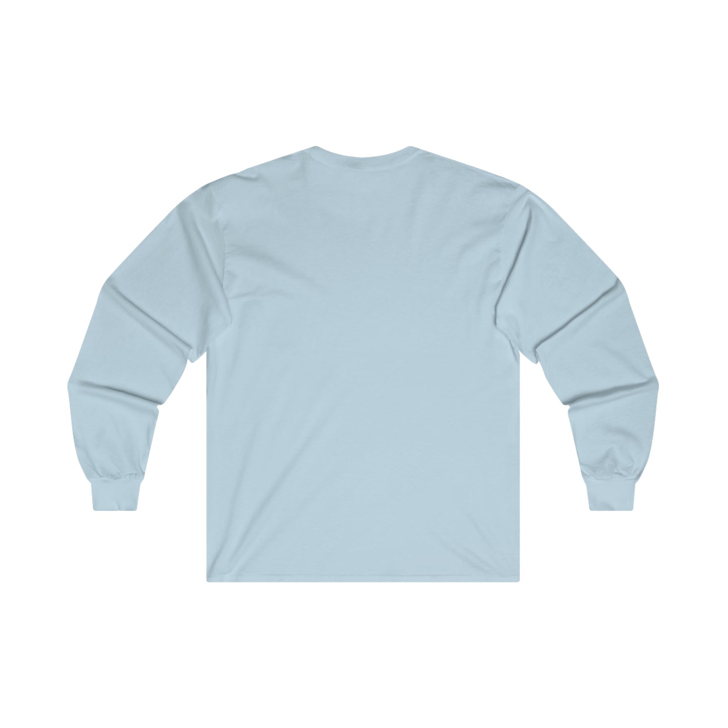 “Script Logo - Electric Blue”-  Unisex Long Sleeve Graphic Shirt by Artist David Hilborn