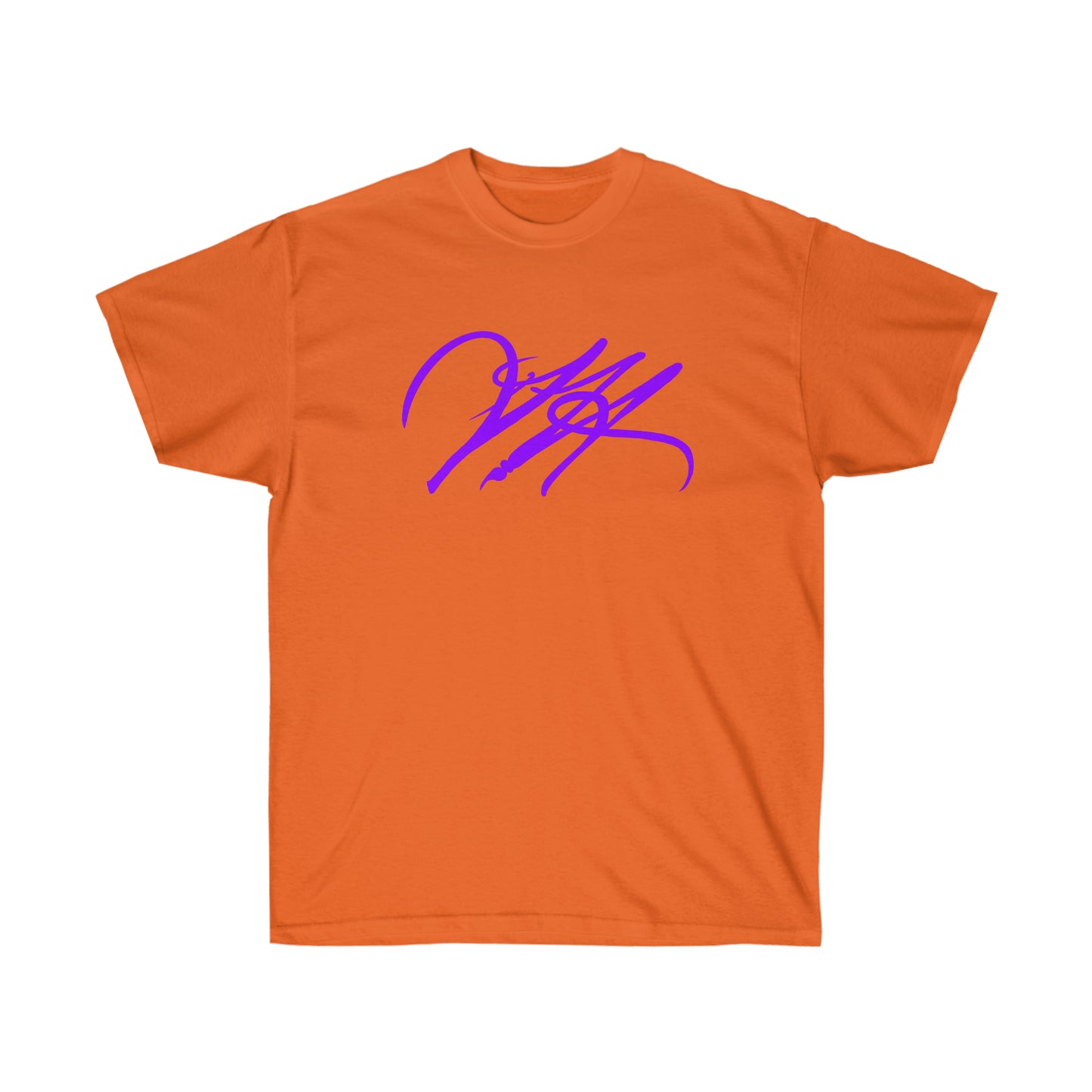 “Script Logo - Purple” - Unisex Ultra Cotton Tee by Artist David Hilborn