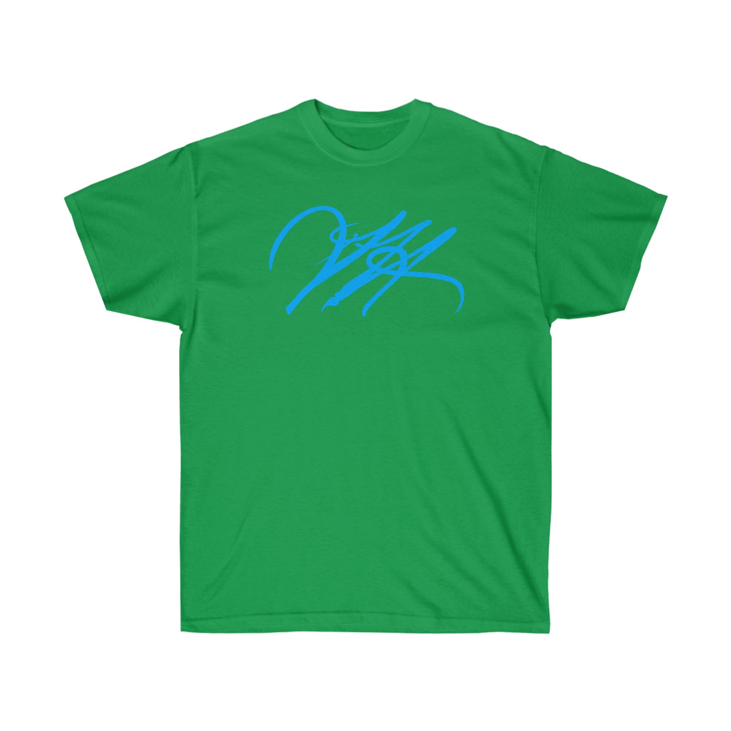 “Script Logo - Electric Blue” - Unisex Ultra Cotton Tee by Artist David Hilborn