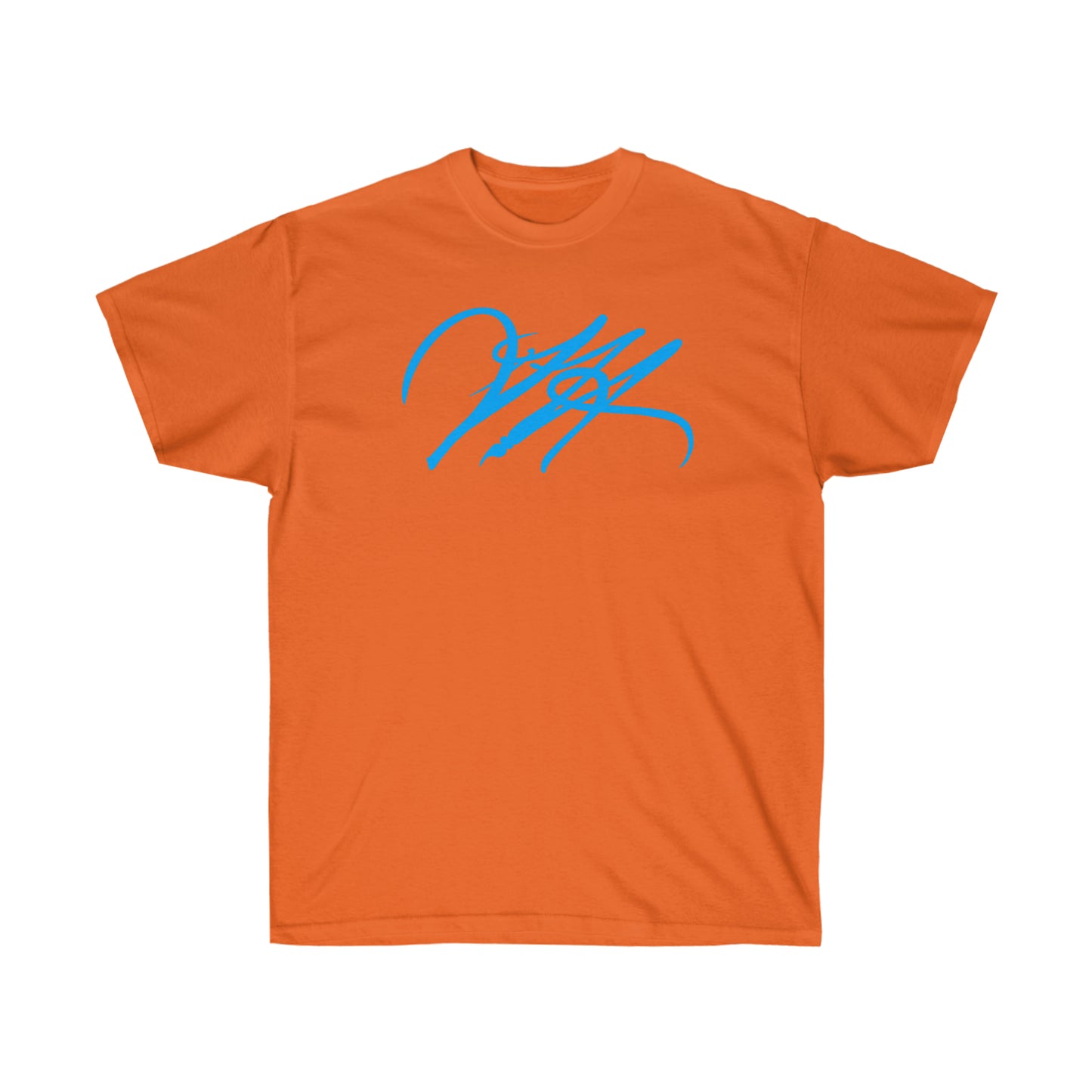 “Script Logo - Electric Blue” - Unisex Ultra Cotton Tee by Artist David Hilborn