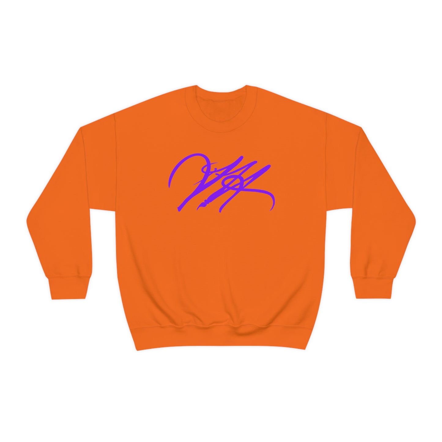 “Script Logo - Purple” - Graphic Crewneck Sweatshirt by Artist David Hilborn