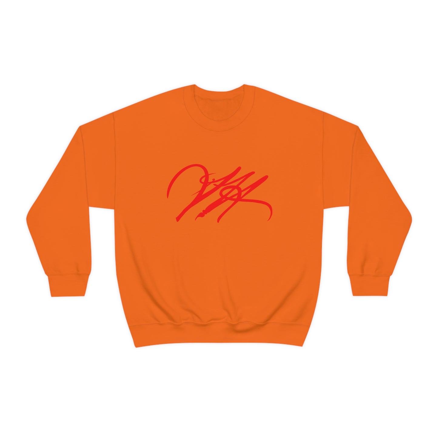 “Script Logo - Red” - Graphic Crewneck Sweatshirt by Artist David Hilborn