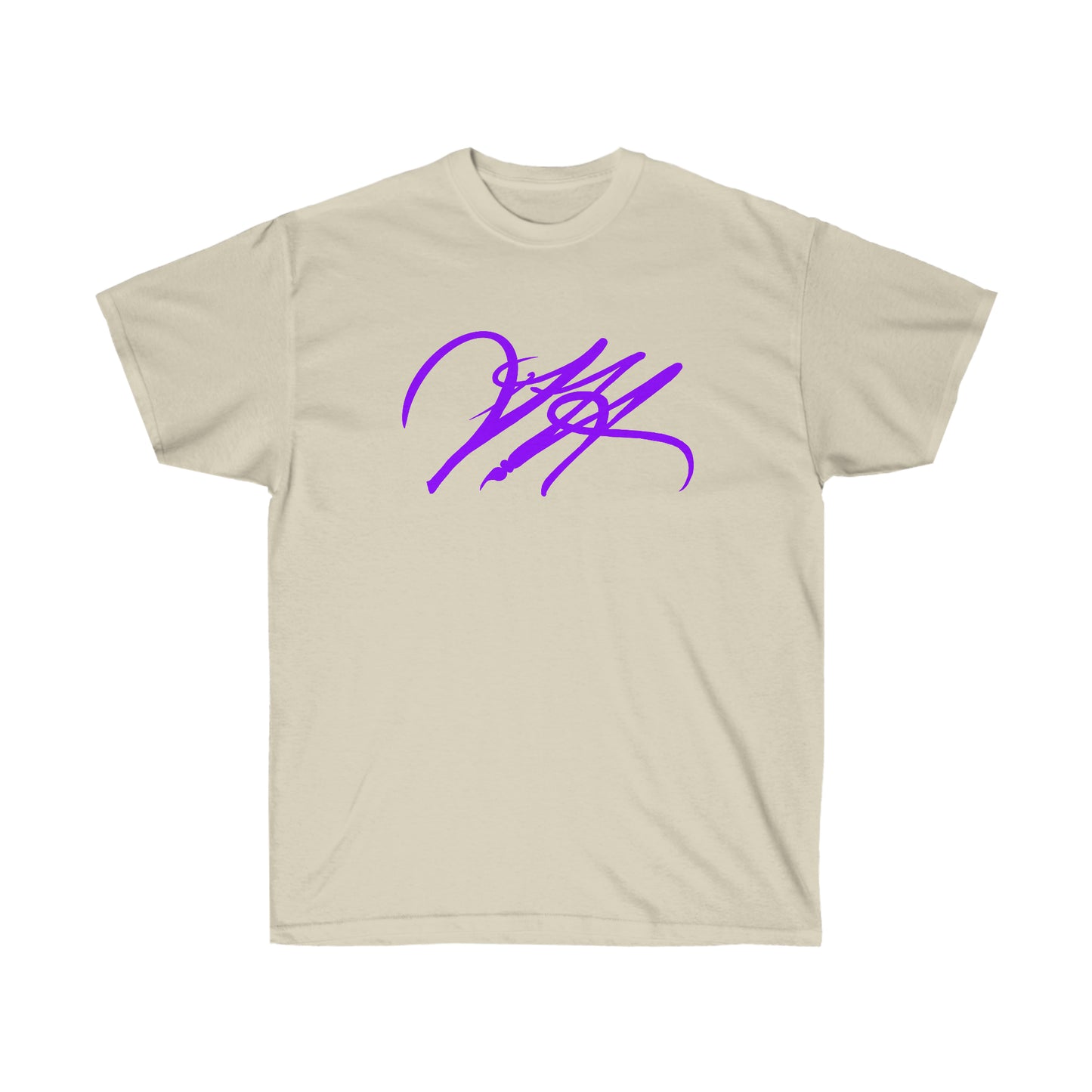 “Script Logo - Purple” - Unisex Ultra Cotton Tee by Artist David Hilborn