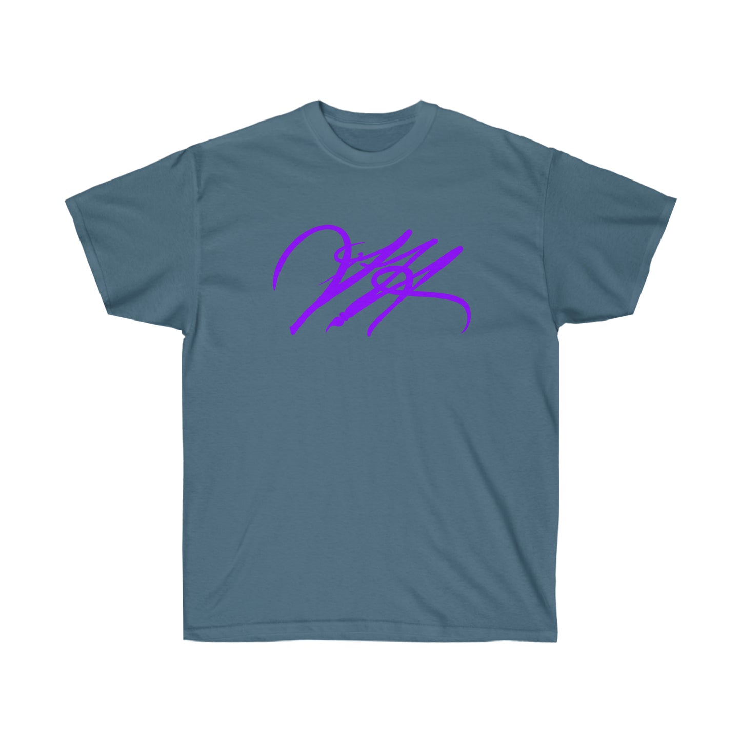 “Script Logo - Purple” - Unisex Ultra Cotton Tee by Artist David Hilborn