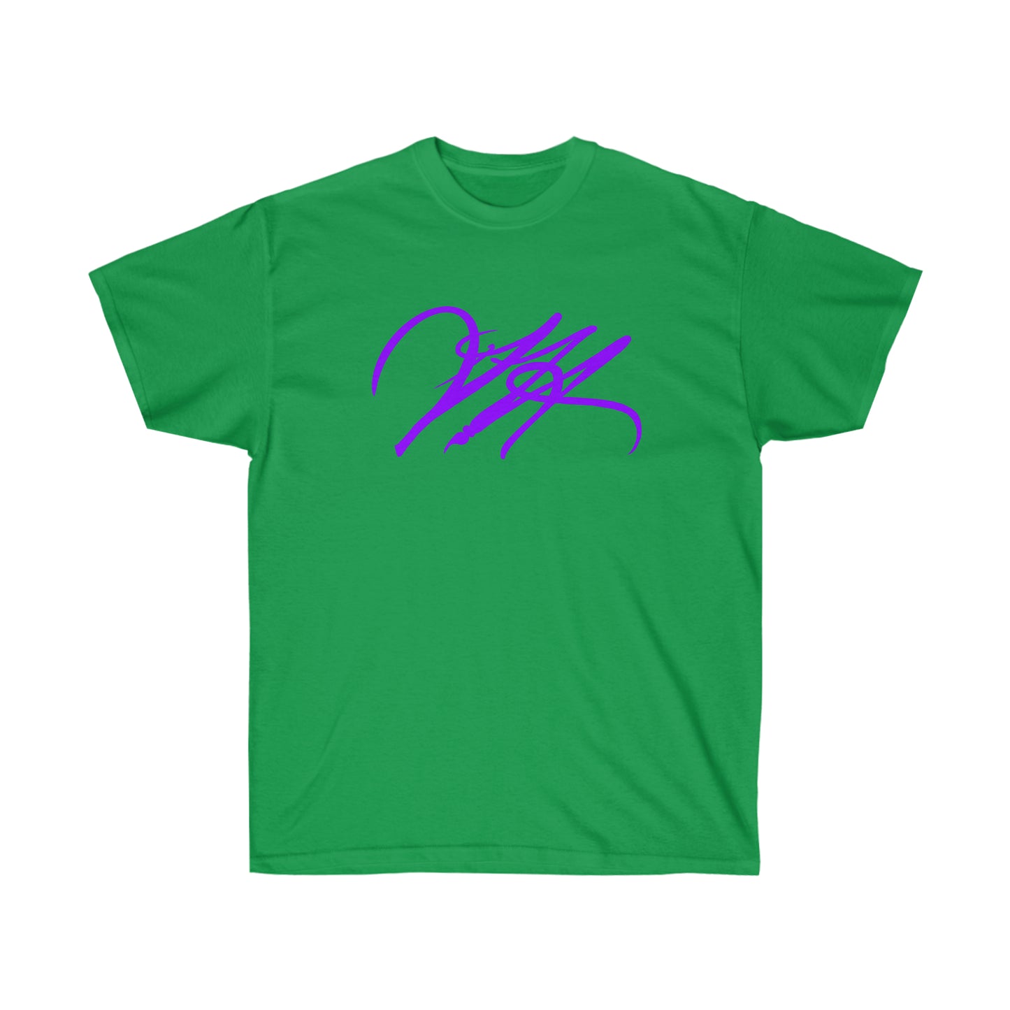 “Script Logo - Purple” - Unisex Ultra Cotton Tee by Artist David Hilborn