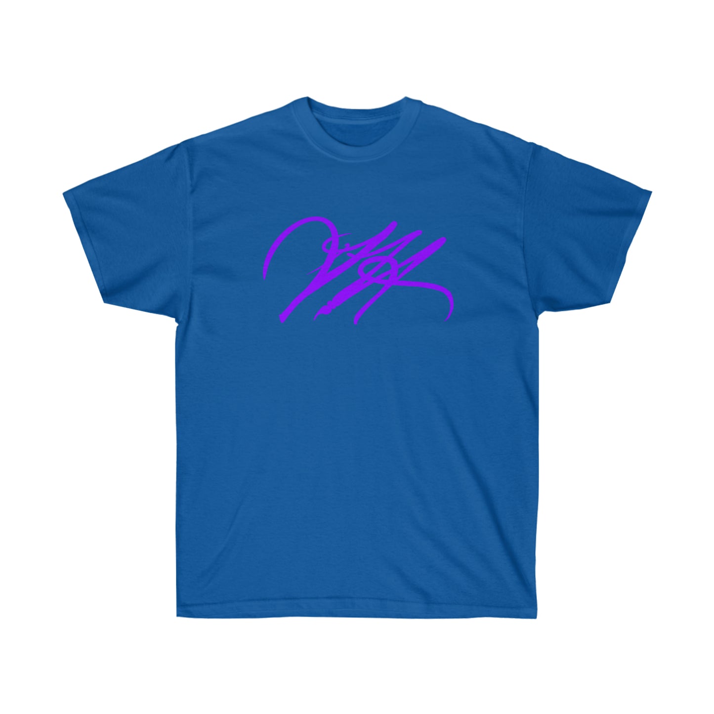 “Script Logo - Purple” - Unisex Ultra Cotton Tee by Artist David Hilborn