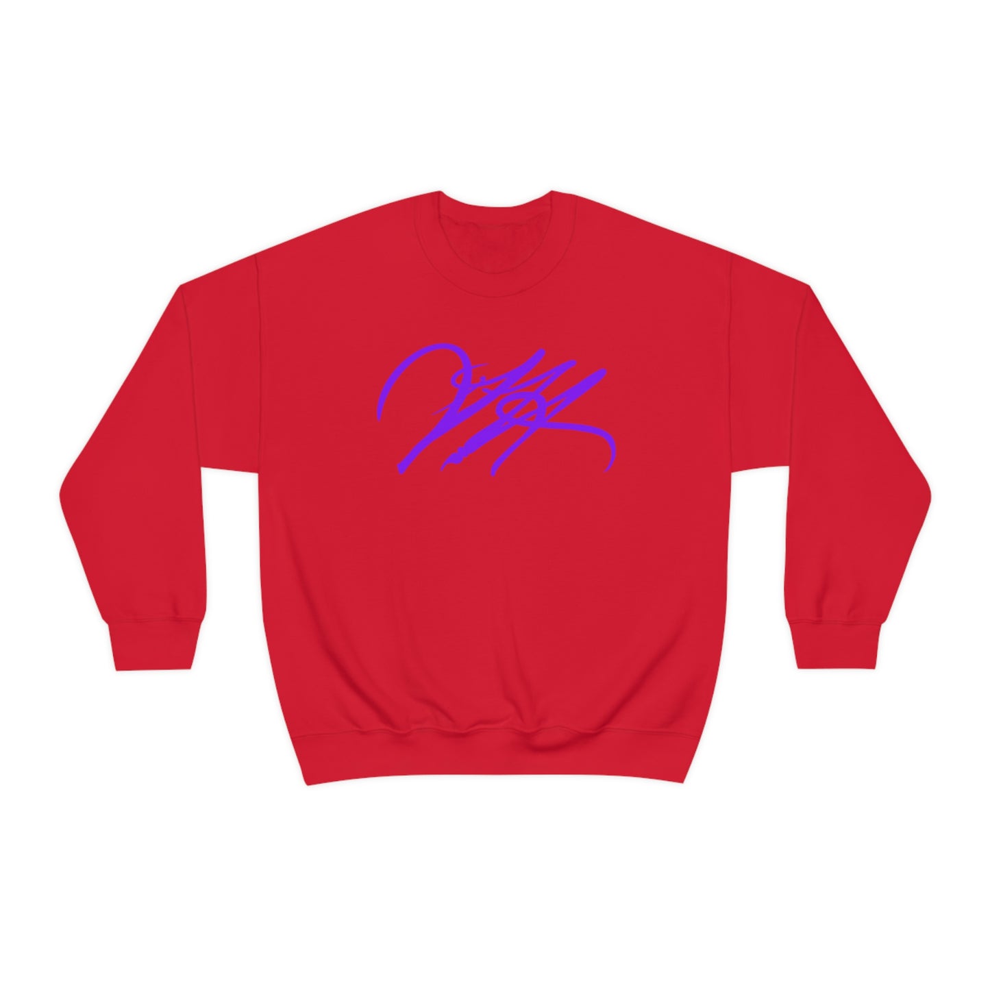 “Script Logo - Purple” - Graphic Crewneck Sweatshirt by Artist David Hilborn