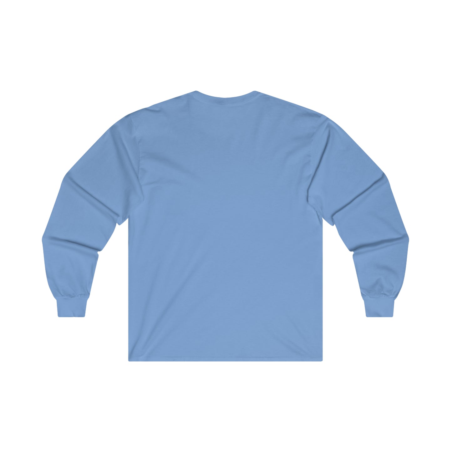 “Script Logo - Electric Blue”-  Unisex Long Sleeve Graphic Shirt by Artist David Hilborn